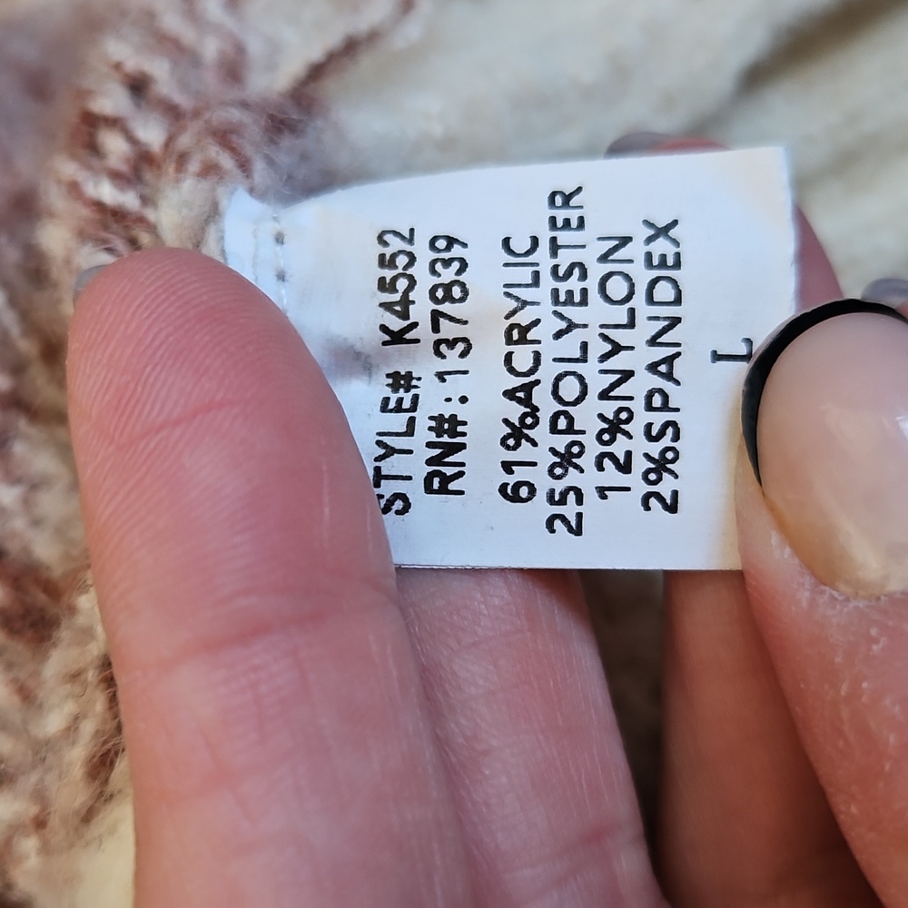 Luna Ivy By Anthropologie  Patchwork Women's Sweater - Picture 8 of 8